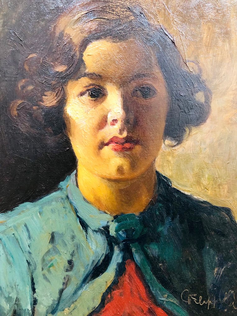 Cafiero Filippelli (1889-1973) - Ritratto femminile #1.0