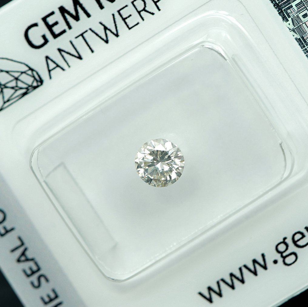 1 pcs Diamond  (Natural)  - 0.45 ct - Round - I - I1 - Gem Report Antwerp (GRA) #1.0