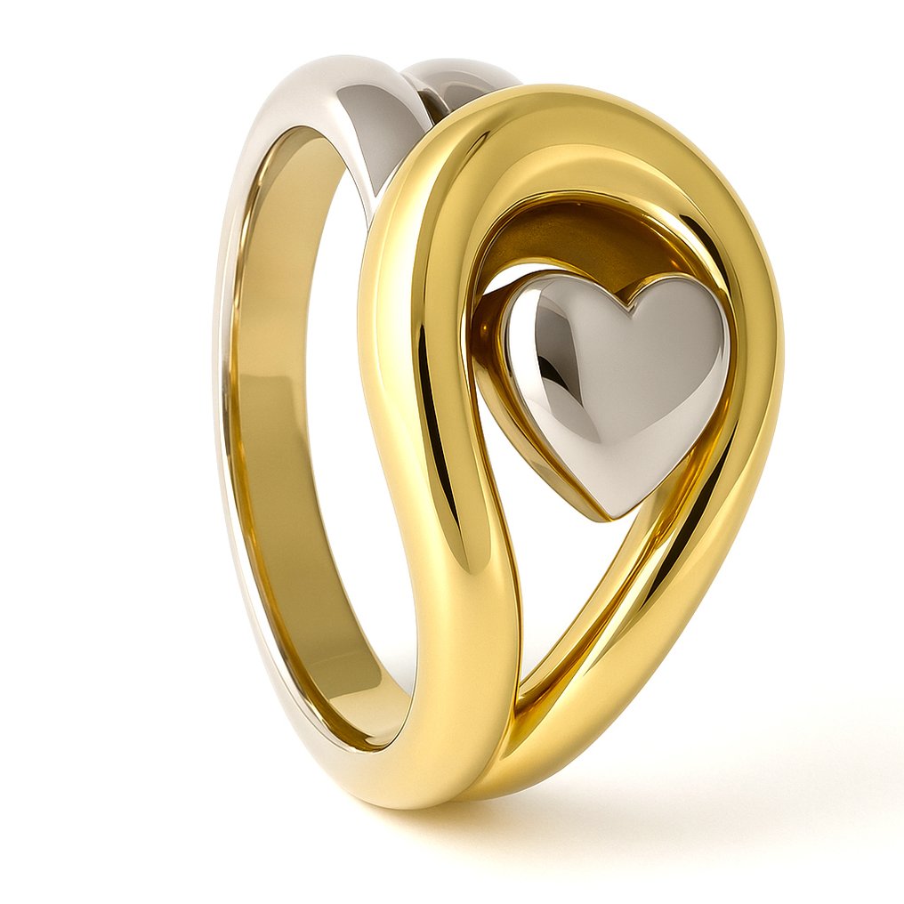 戒指 - 18 克拉 白金, 黃金 #1.0