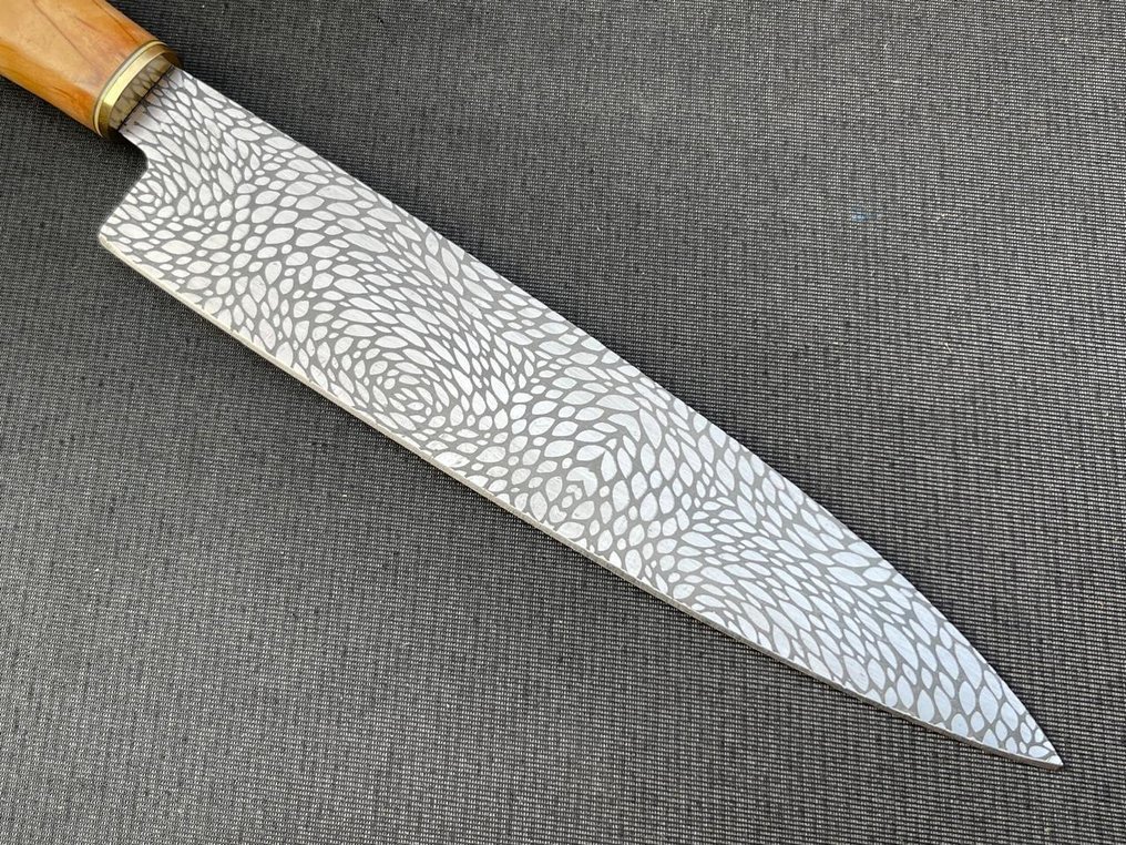 Custom Craft Knife - 餐刀 - 鋼, 木 - R581 #1.0