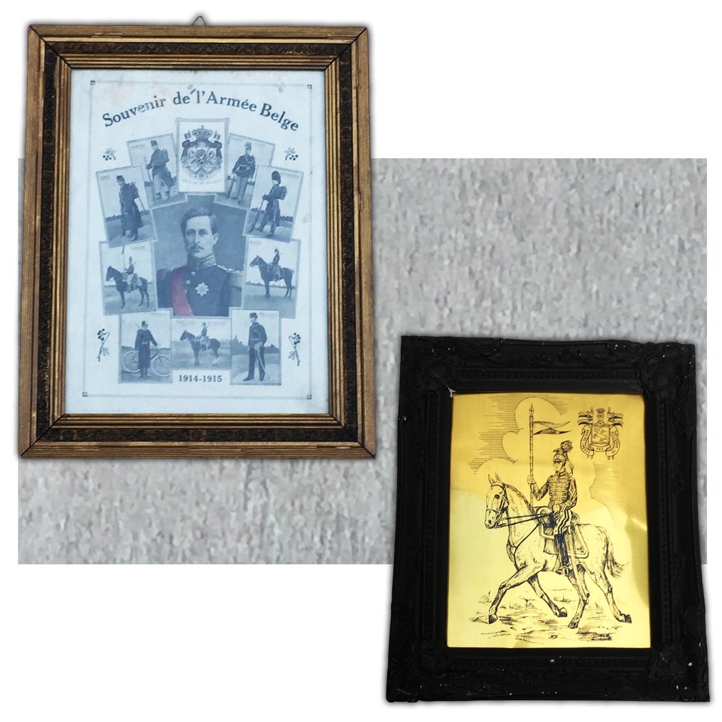 比利時 - ABL 2干部 - 比利时军队 - 阿尔伯特一世国王 + 轻骑兵团 - 軍用配件 #1.0