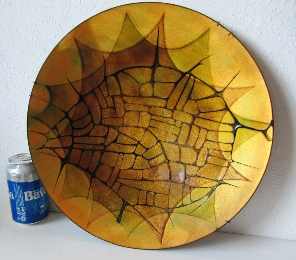 Micheline de Passillé  en Yves Sylvestre - 墙板 - 金属 - Emaille #1.0