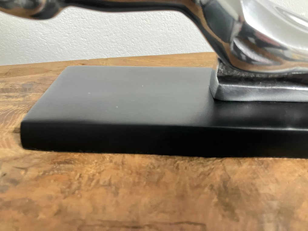 Sculpture, Jaguar logo mascot - 12 cm - Aluminium #3.2