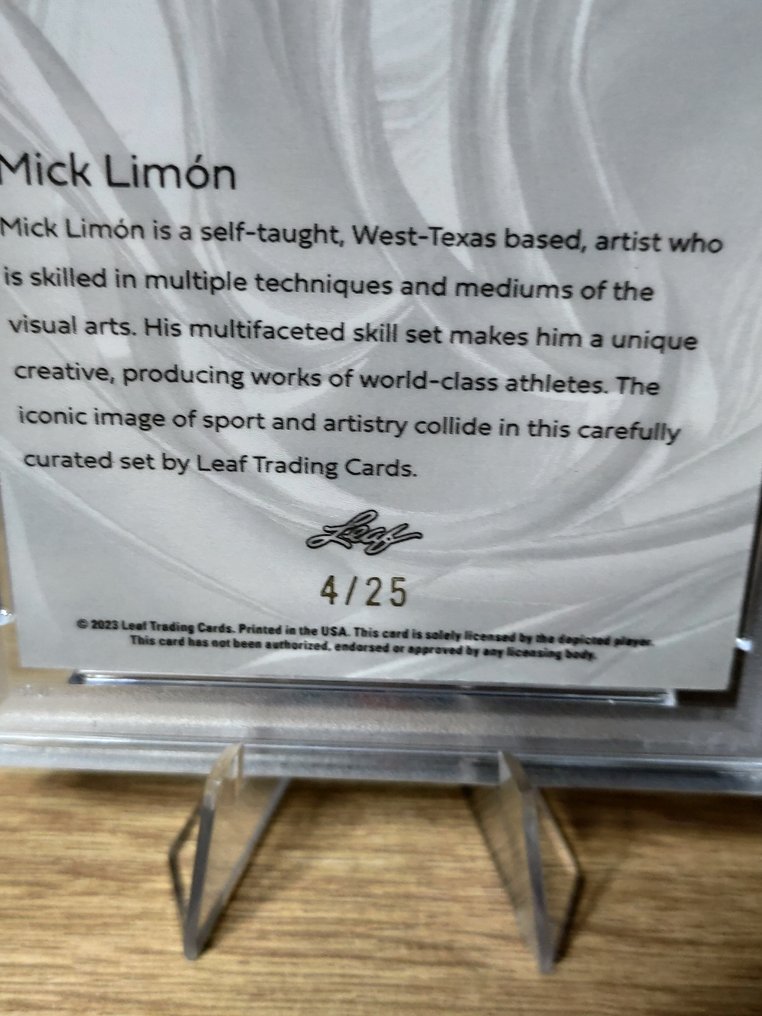 2023 Leaf Metallic Imaginations - Lionel Messi 4/25 - PSA 9 Graded card #3.2