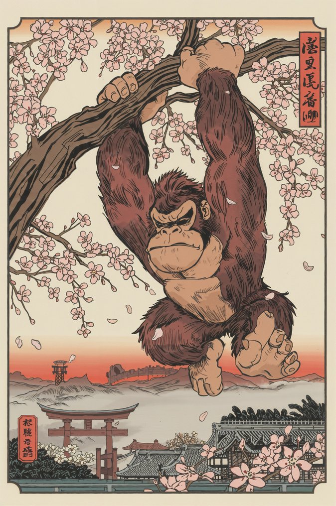 Sato Hageshi - Sakura Rest Day - Donkey Kong - Signed and numeroted 1/10 #2.1