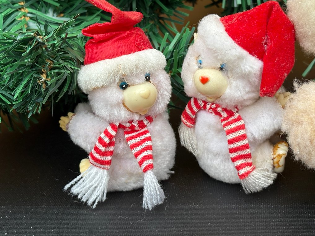 Kerstrobijntje en kerst robijntje clip ons - Teddy bear - 1980-1990 - U.K. #4.3