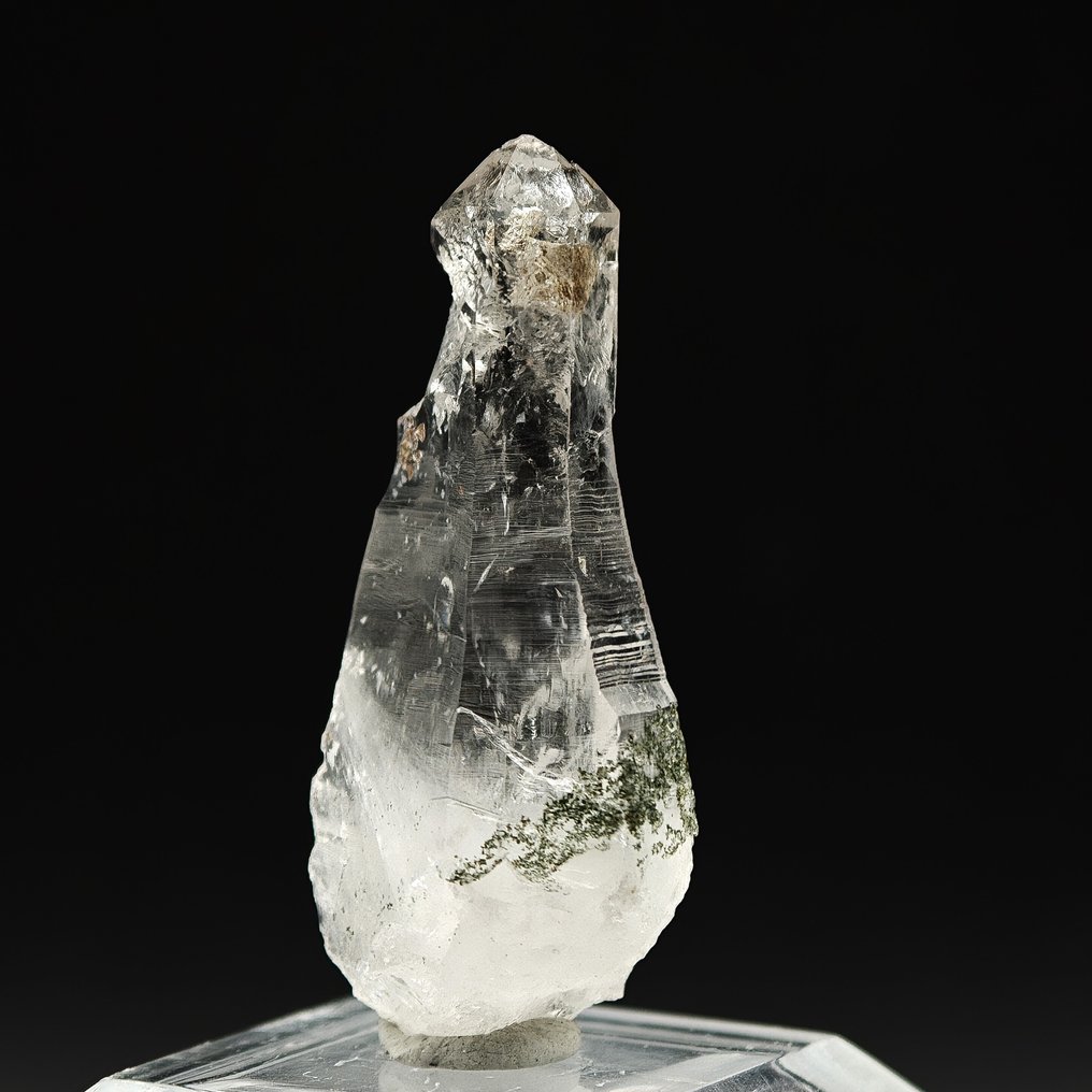 Inverse spectrum, Alpine Quartz, Switzerland Crystals on matrix - Height: 39 mm - Width: 16 mm- 8 g #3.2