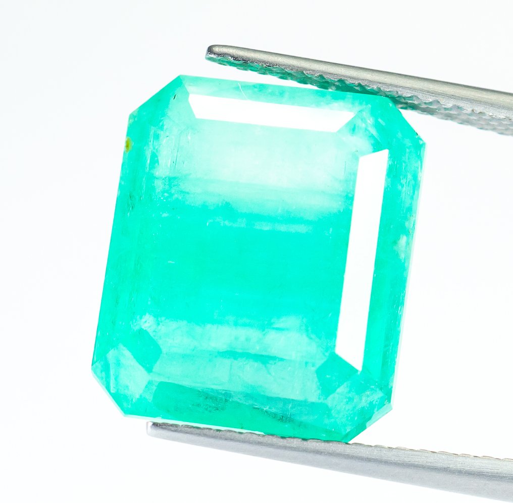 χωρίς τιμή ασφαλείας Σμαράγδι - 13.44 ct - Bellerophon Gemlab - Μπλε-πράσινο (Νιγηρία) #2.1
