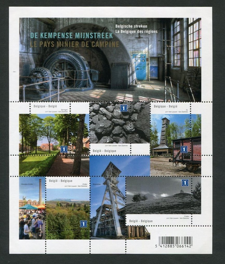 Belgio 2011 - Collezione completa di francobolli e foglietti come previsto sui fogli di album Davo. #1.0