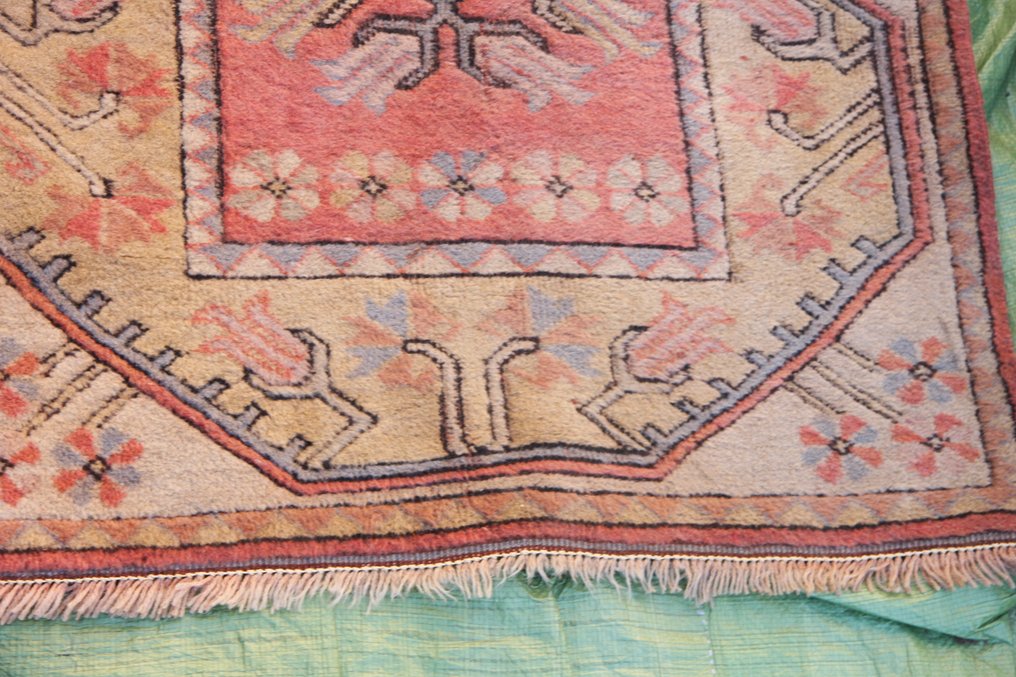 Kvalitets tyrkisk håndlavet uld Milas løberug i lyserød, 9 x 2,6 ft - Tæppe - 275 cm - 80 cm #3.2