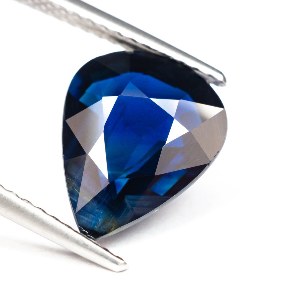 No Reserve Price Sapphire  - 3.42 ct - Gem Report Antwerp (GRA) - Deep Blue #2.1