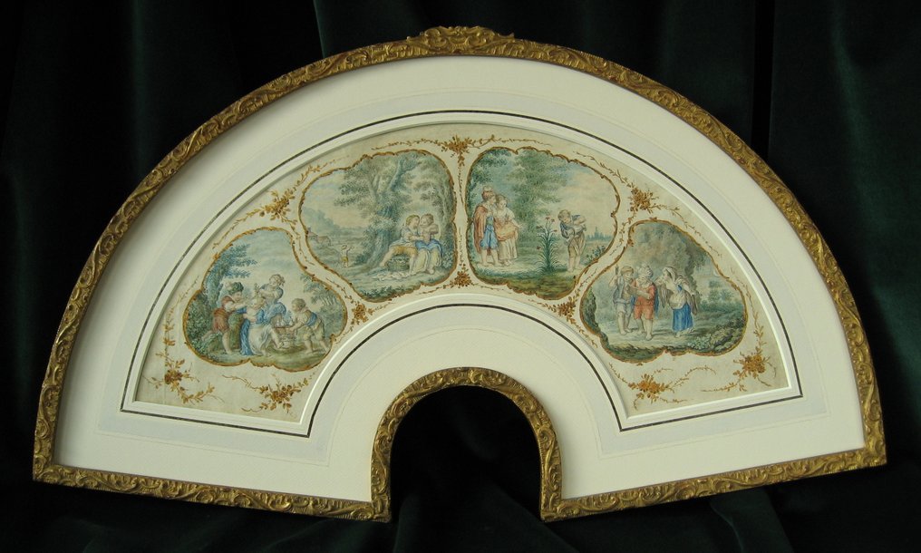 Unknown artist - Waaier ontwerp "De vier seizoenen" #1.0