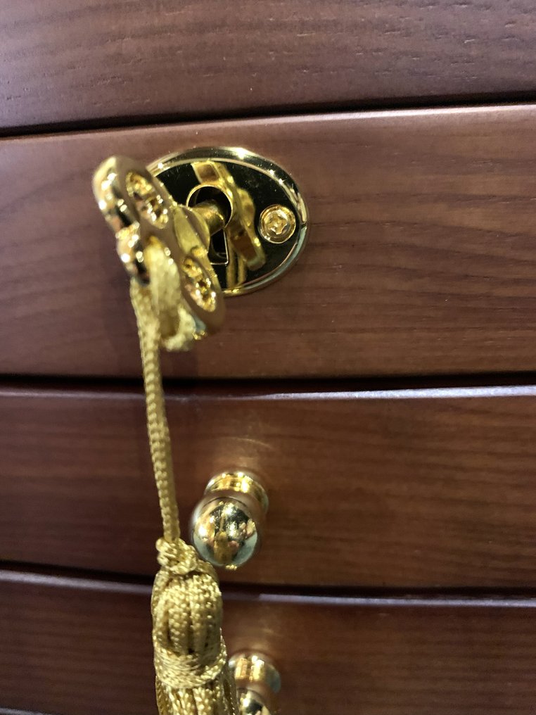 Smykkeskrin - Træ, Messing, Alcantara #3.2