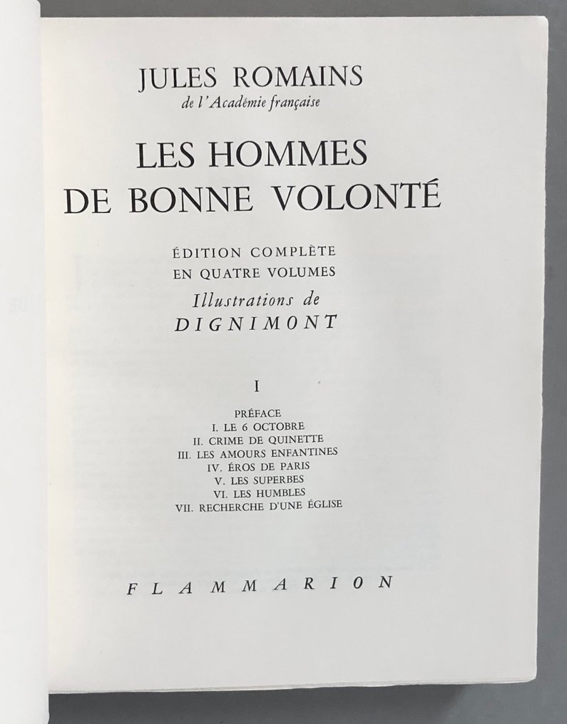 Jules Romains / Dignimont - Les Hommes de bonne volonté - 1954 #3.2