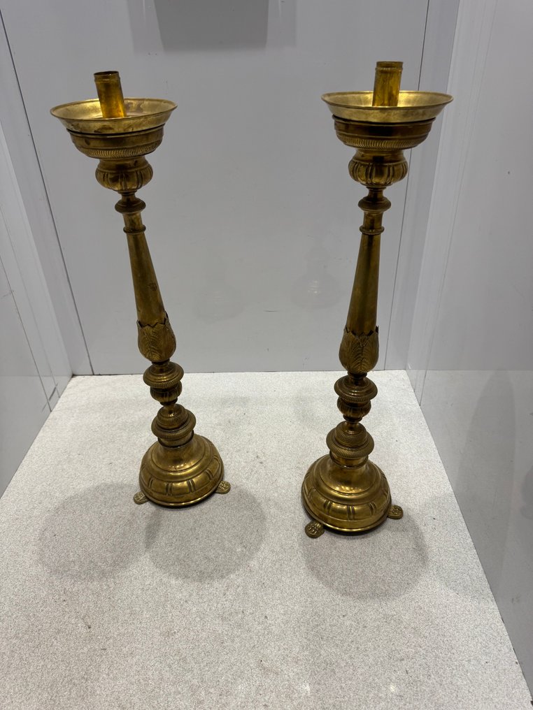 Candelabro (2) - Ottone, Legno #2.1