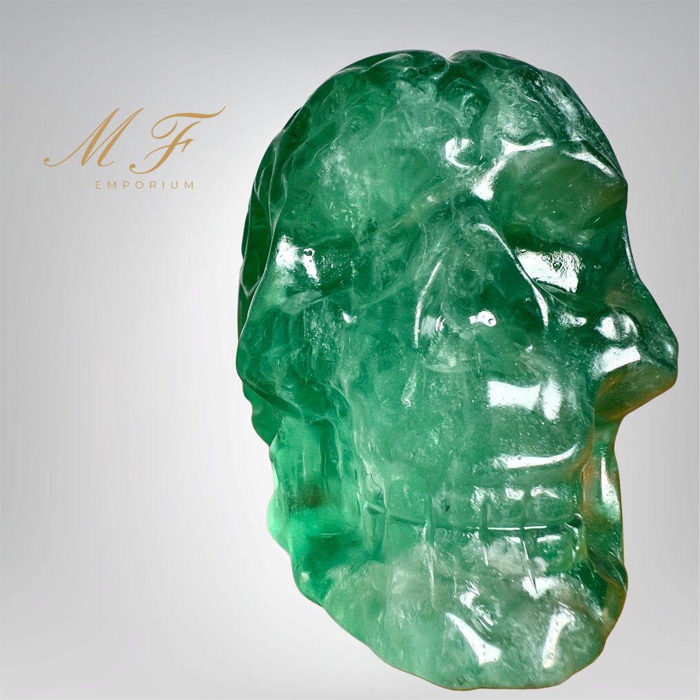 Cranio magnifico in fuorite Teschi - Altezza: 60 mm - Larghezza: 80 mm- 460 g - (1) #4.3