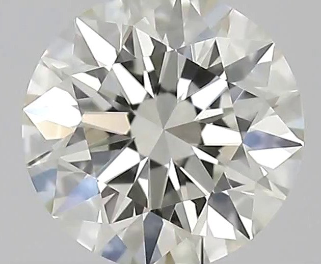 沒有保留價 - 1 pcs 鑽石 (天然) - 0.32 ct - 圓形 - I(極微黃、正面看為白色) - IF - 國際寶石學院(International Gemological Institute (IGI)) - *3EX SL* #1.0