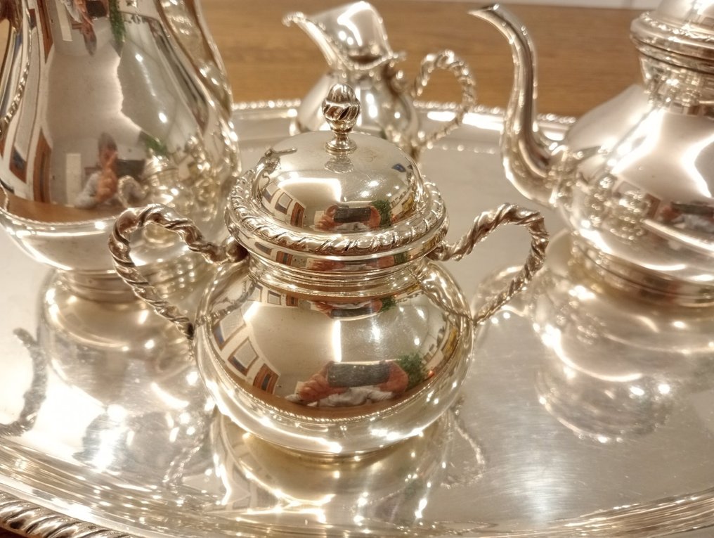 Servizio da tè e caffè (5) - .800 argento - Stile San Marco #2.1