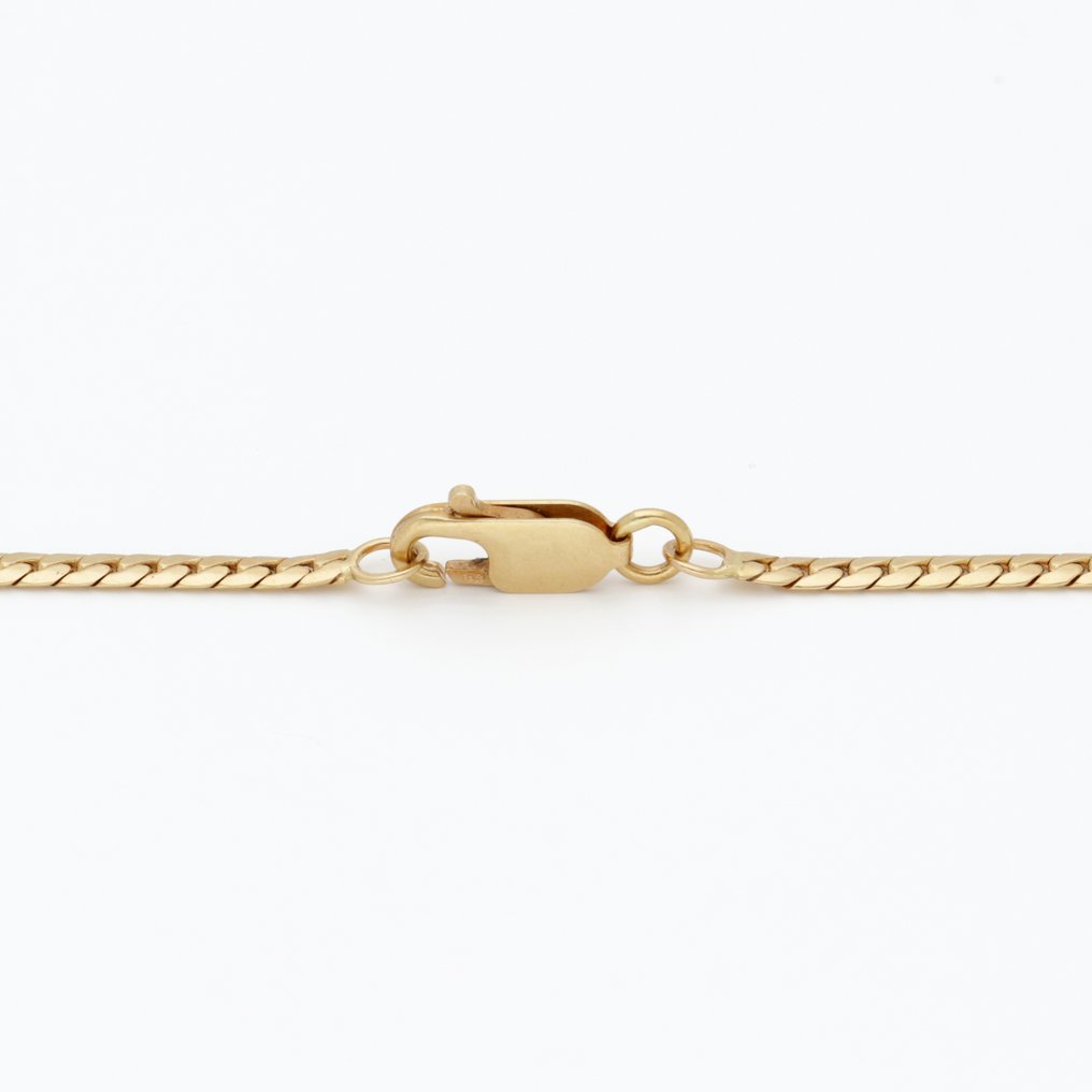 Halsketting - 18 karaat Geel goud Diamant (Natuurlijk) #4.3