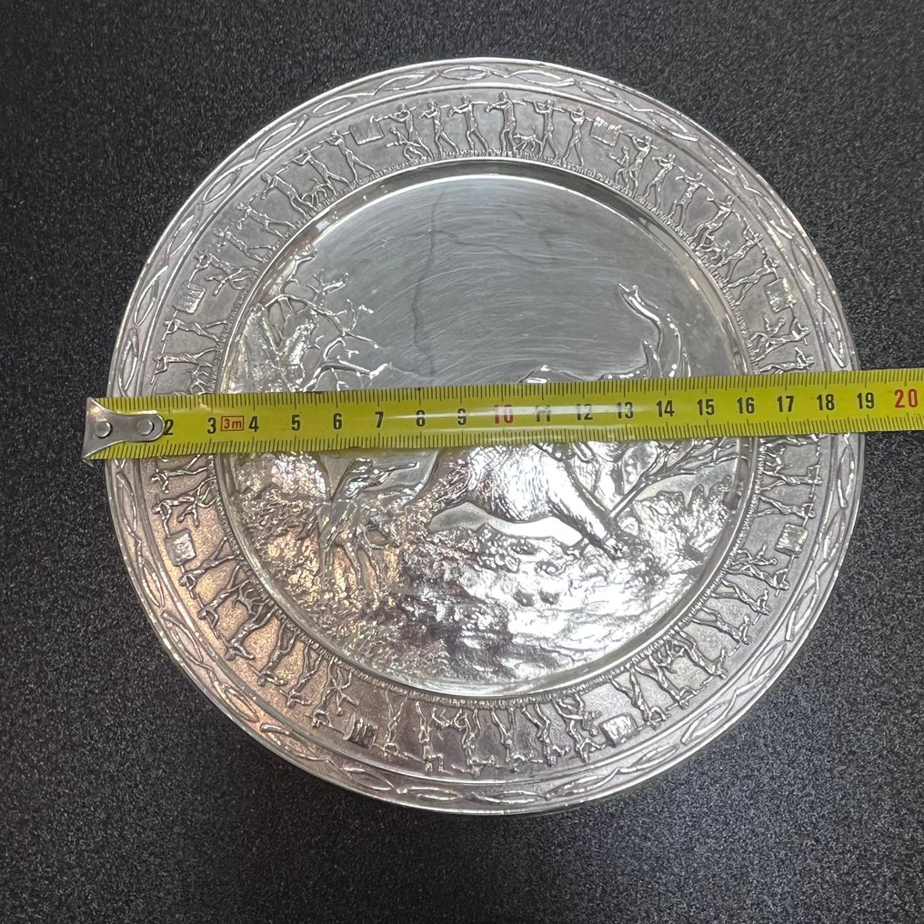Zimbabwe - Ivory hunter’s plate Zilver 19cm! - Commemorative token #2.1