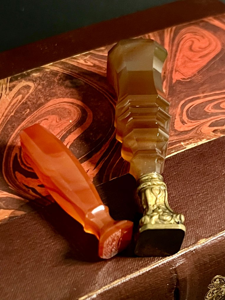 Aristocrate Cornalina Conjunto de dois cachets em Cornalina - 7.5 cm #4.3