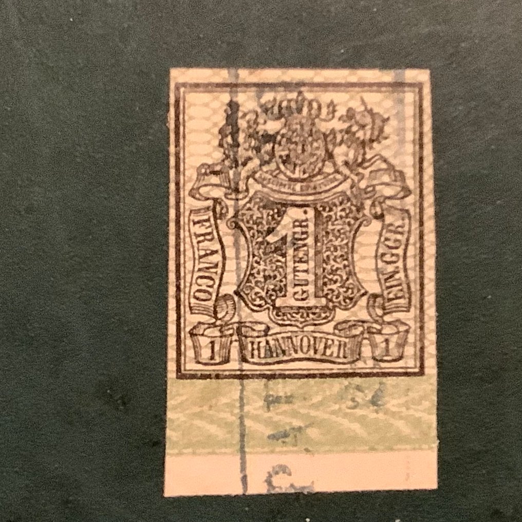 Hannover 1860 - 1. With subcutaneous border and unequivocal finding Berger. - Michel 9 #2.1