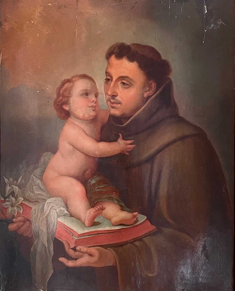 Italian School (XVIII) - Saint Anthony of Padua with the Christ Child #1.0