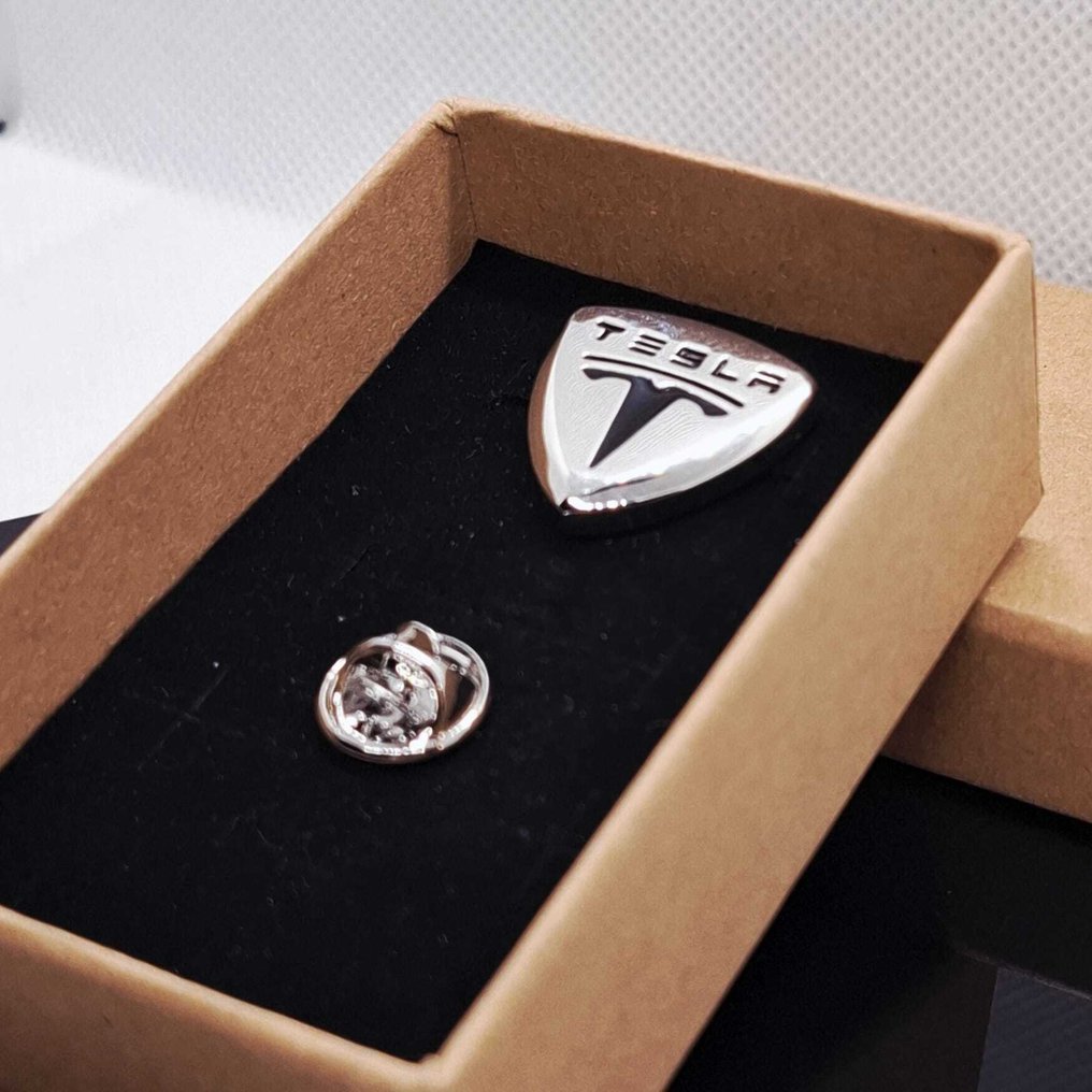 18K层压白金 - 胸针 - Tesla #3.2