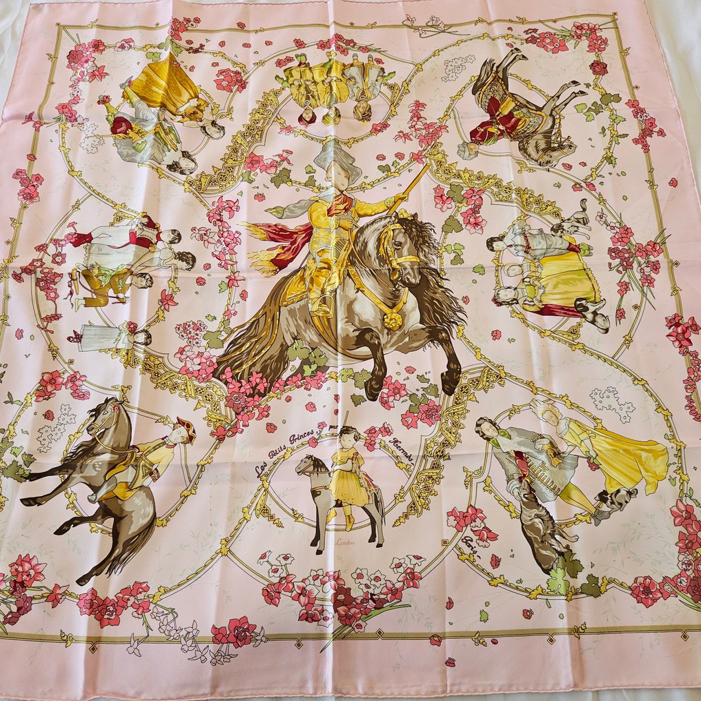 Hermès - Les petits princes - 印图开司米围巾 #1.0