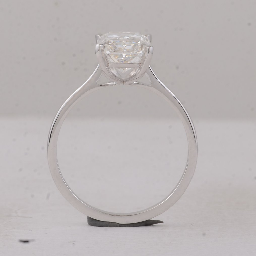 Sans Prix de Réserve - Bague - 14 carats Or blanc - 3.07ct. tw. Diamant (Cultivé en laboratoire) - Diamant #3.2