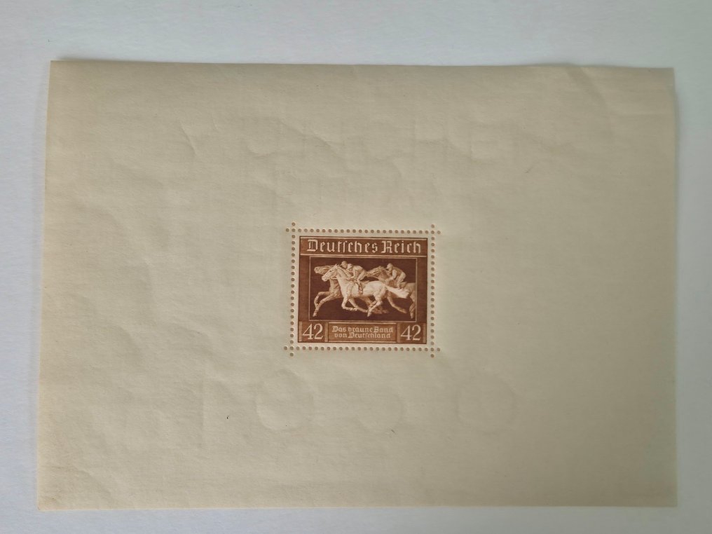 Deutsches Reich  - Das Braune Band, beide Blöcke, Block 4x und Block 10 #4.3