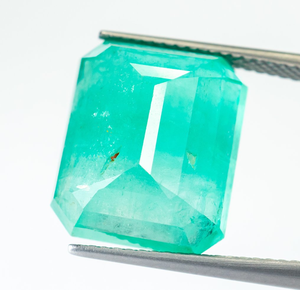 χωρίς τιμή ασφαλείας Σμαράγδι - 13.44 ct - Bellerophon Gemlab - Μπλε-πράσινο (Νιγηρία) #4.3