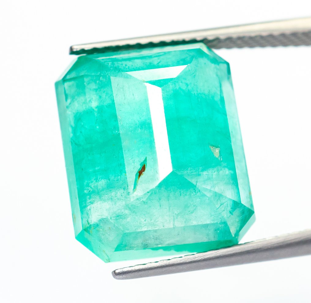 χωρίς τιμή ασφαλείας Σμαράγδι - 13.44 ct - Bellerophon Gemlab - Μπλε-πράσινο (Νιγηρία) #3.2