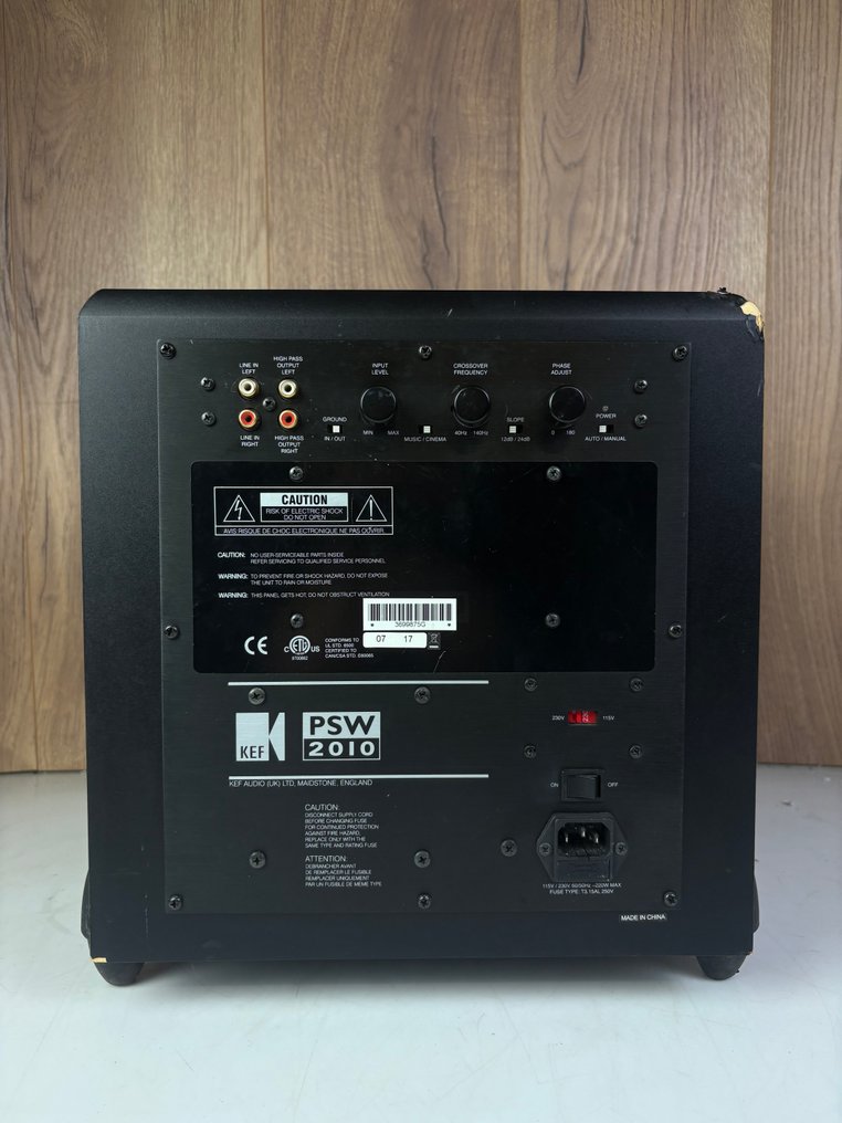 Kef - PSW-2010 subwoofer Subwoofer högtalaruppsättning #4.3