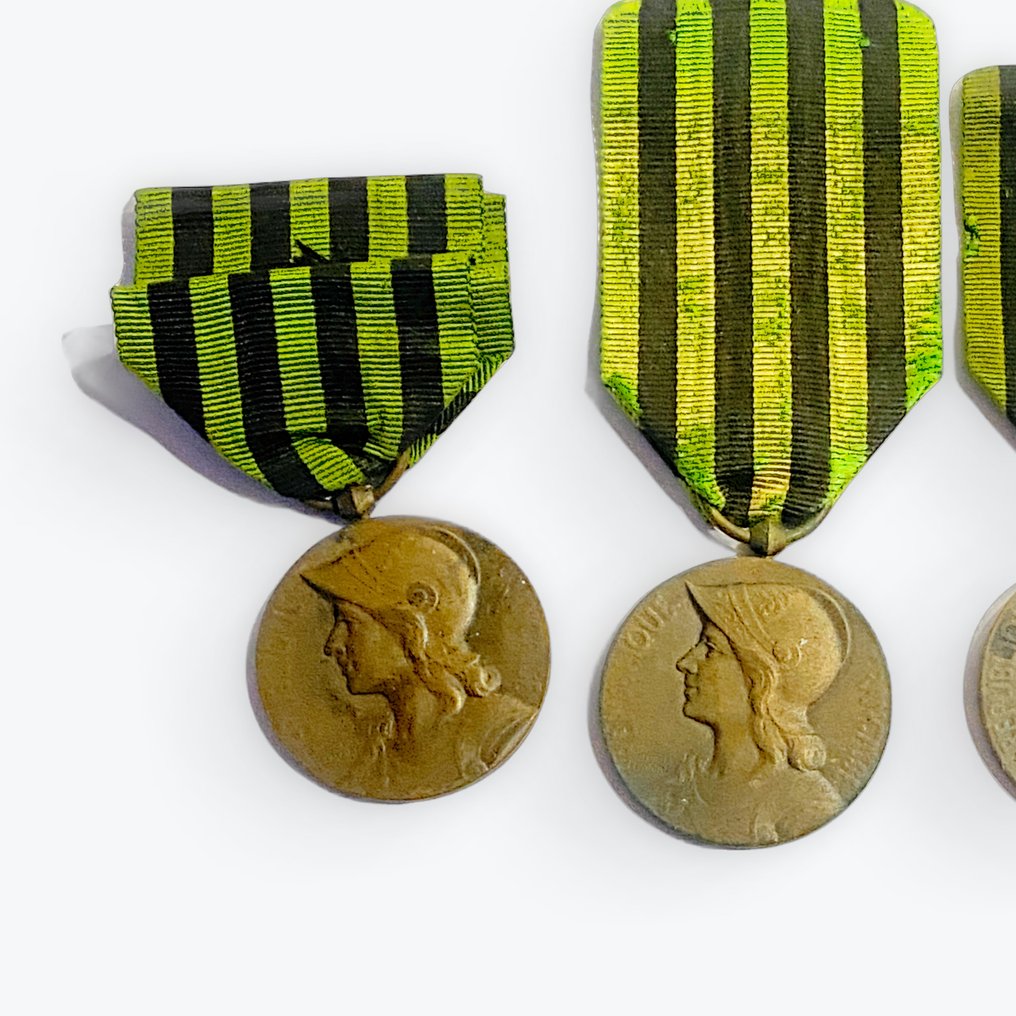 Γαλλία - Στρατιωτικό μετάλλιο - Σετ τριών επετειακών μεταλλίων του πολέμου του 1870 #1.0