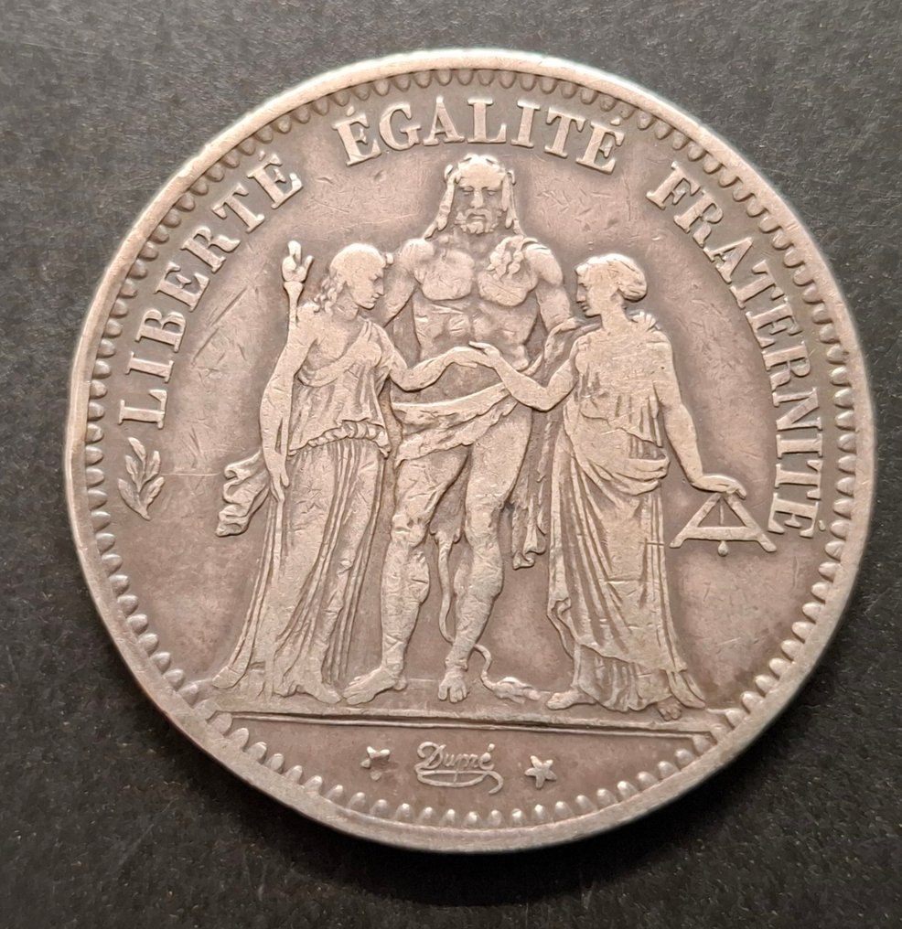 法国. 5 Francs 1878-K Hercule  (没有保留价) #1.0