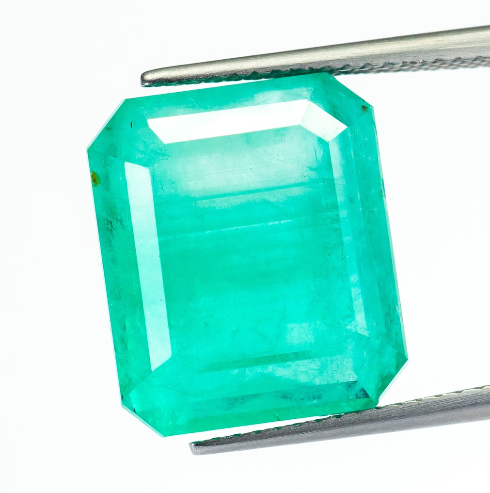 χωρίς τιμή ασφαλείας Σμαράγδι - 13.44 ct - Bellerophon Gemlab - Μπλε-πράσινο (Νιγηρία) #1.0