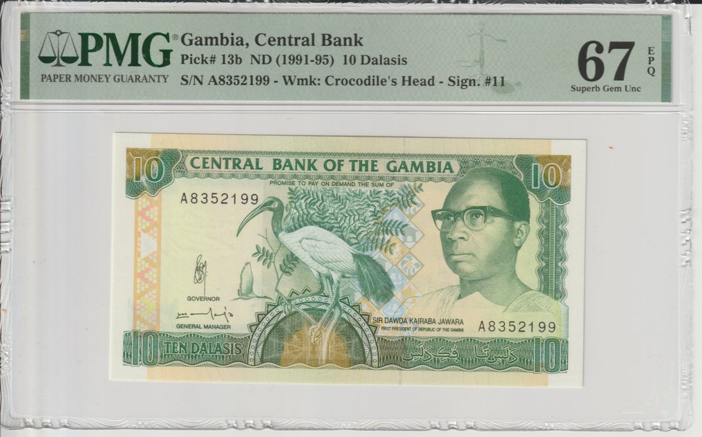 岡比亞. - 10 and 50 Dalasi 1989-95 - Pick 13b, 15a  (沒有保留價) #1.0