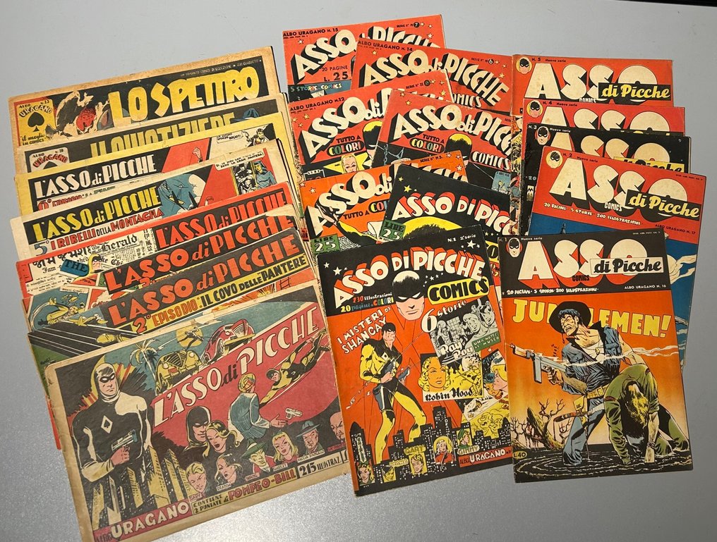 Asso di Picche - collana completa originale - 20 Comic - First edition - 1945/1949 #1.0