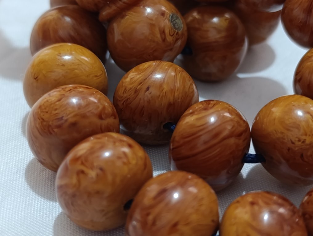  Ροζάριο - Κεχριμπάρι - 1970-1980 - Σπάνια Κομποσκοίνια Προσευχής  #2.1