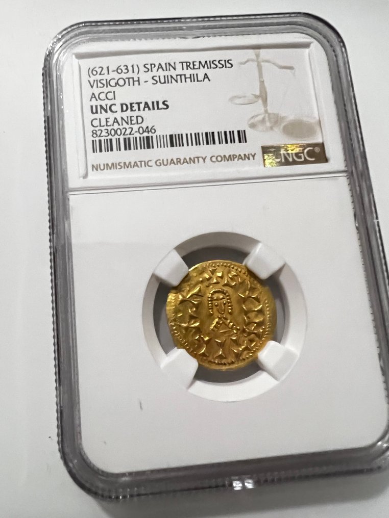 . Visigoth Suintila (621-631). Tremissis Acci (Guadix) #1.0
