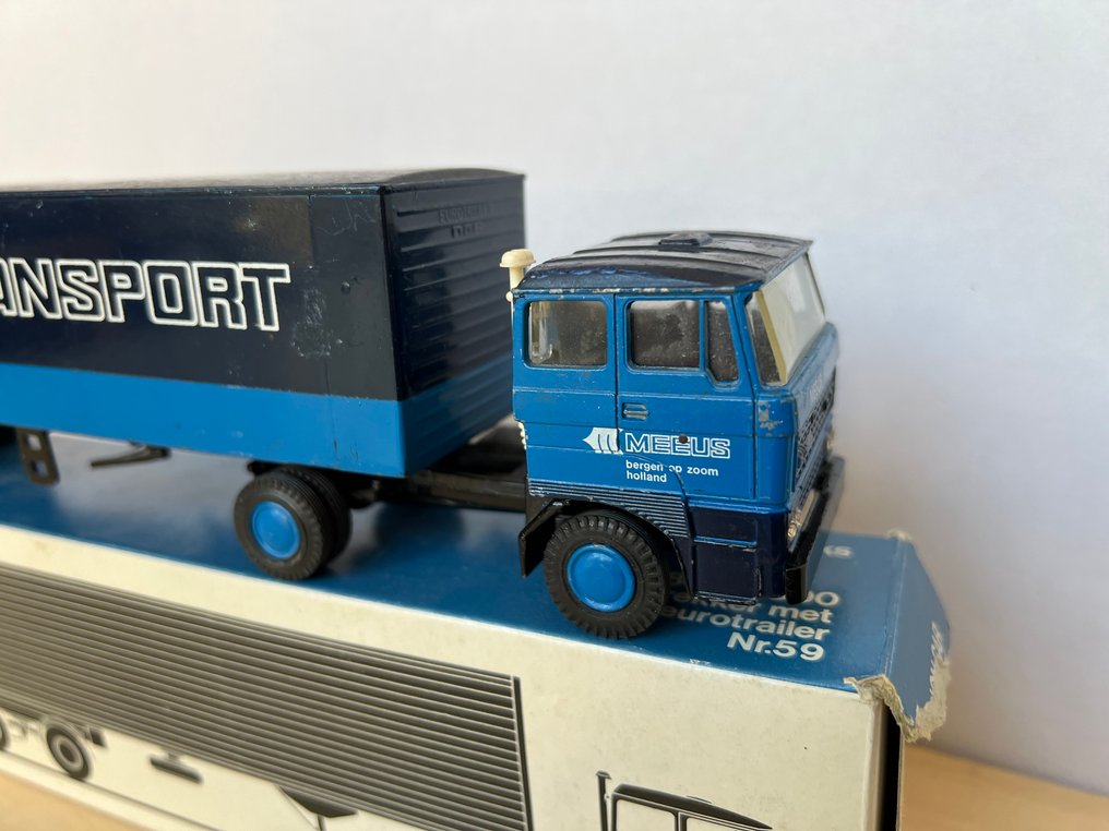 Lion Toys 1:50 - Modellino di camion - DAF 2e type 2800 Trekker- oplegger van Meeus Transport. #2.1