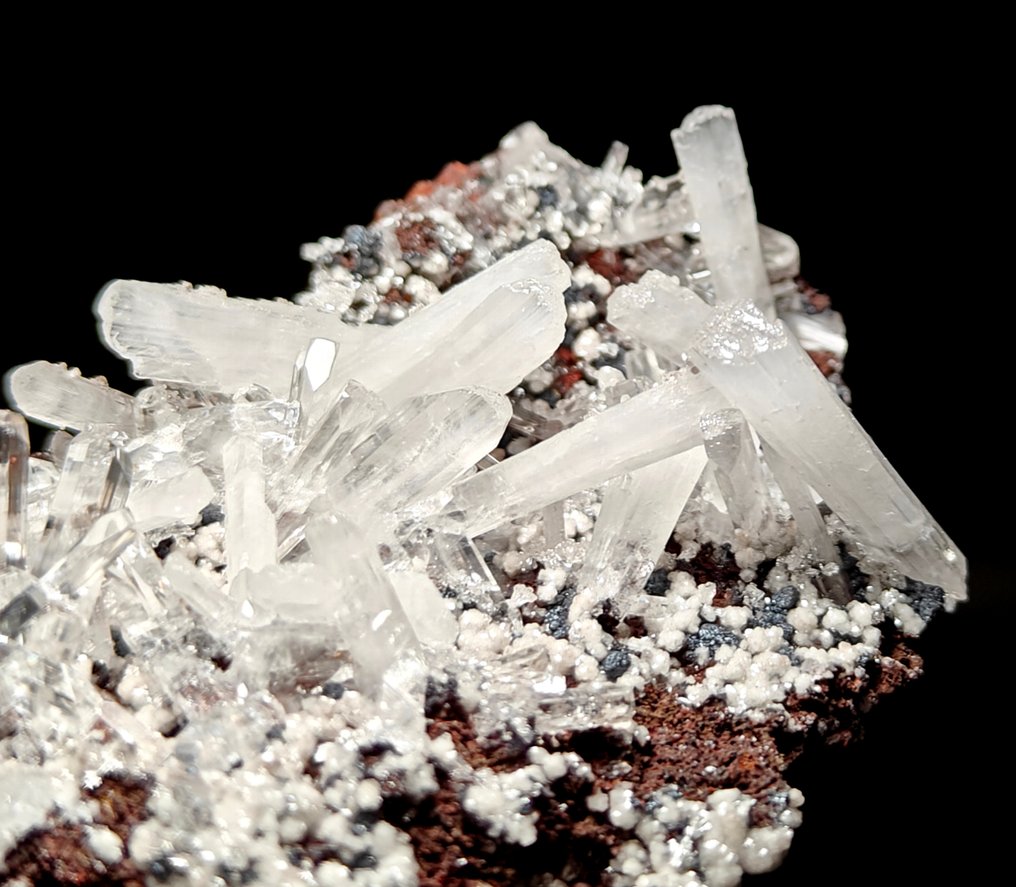 Hemimorphite Crystals on matrix - Height: 8 cm - Width: 5 cm- 131 g #2.1