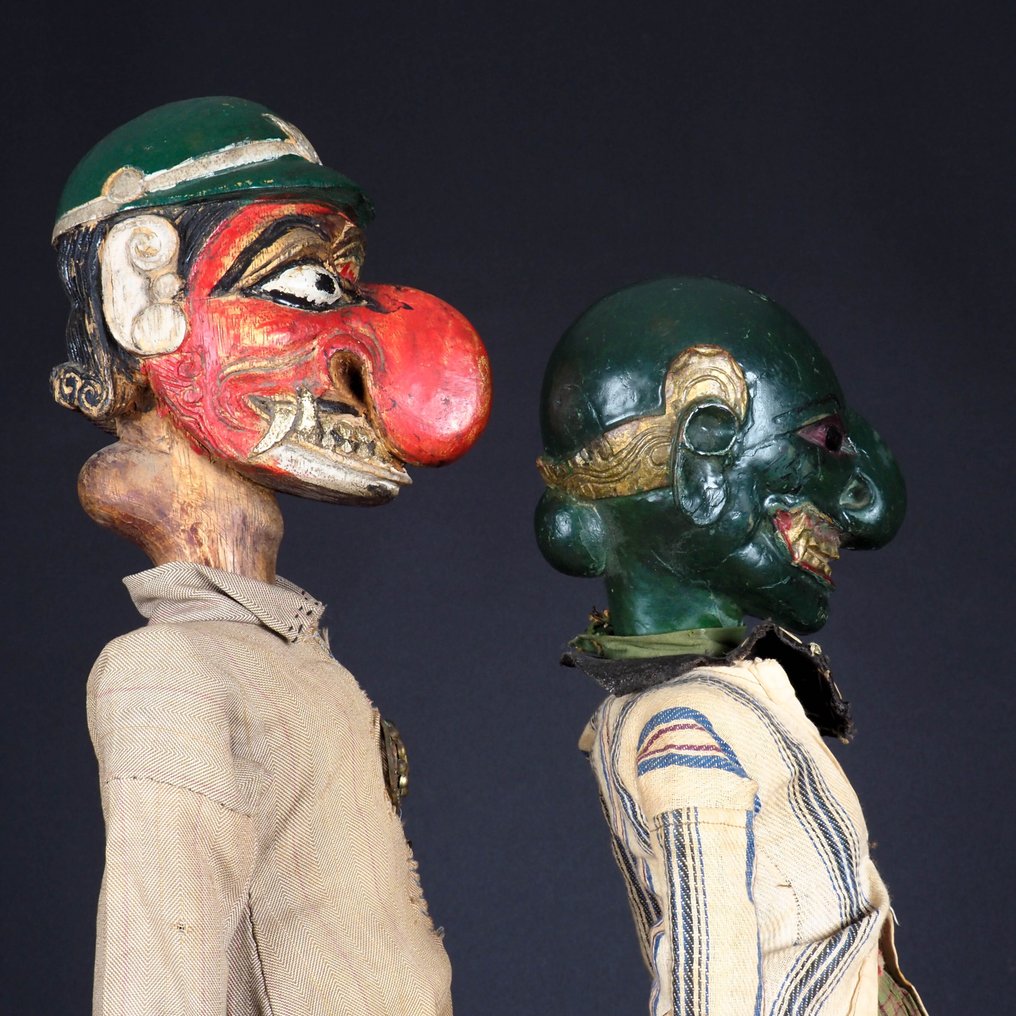 4 marionette di Wayang Golèk Buta - Terong - Java - Indonesia (Senza Prezzo di Riserva) #4.3