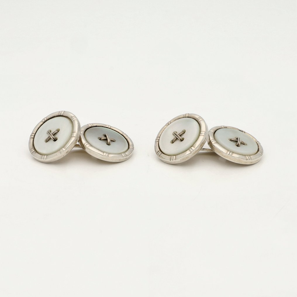 Sølv - Manchetknapper - Parelmoer #2.1