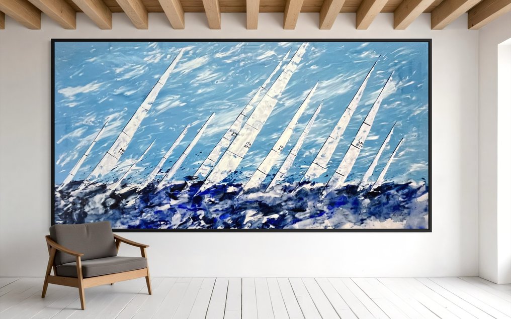 VOLHA - Regatta -XXL-Hand painted #1.0