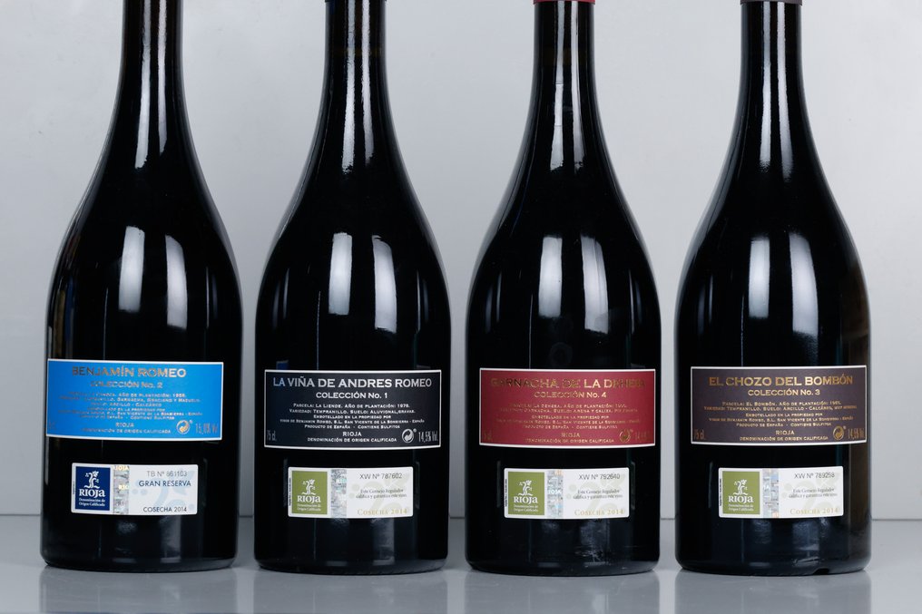 2014 Benjamín Romeo, Colección Parcelarios Nº 1, 2, 3, 4 - Ριόχα DOC - 4 Bottles (0.75L) #2.1