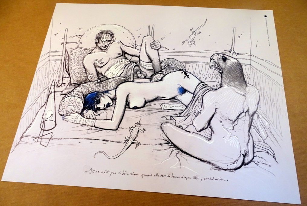 Bilal, Enki - 1 Offset Print - Bleu Sang Jill - 2001 #4.3