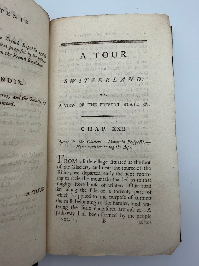 Helen Maria Williams - A Tour in Switzerland; or A View of the Present State of the Governments and Manners of those - 1798 #1.0