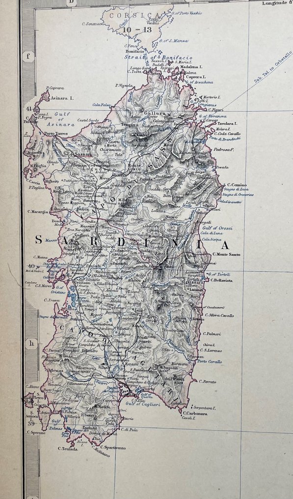 義大利 - 意大利南部与撒丁岛; Keith Alexander Johnston - South Italy and the Island of Sardinia - 1881-1900 #1.0